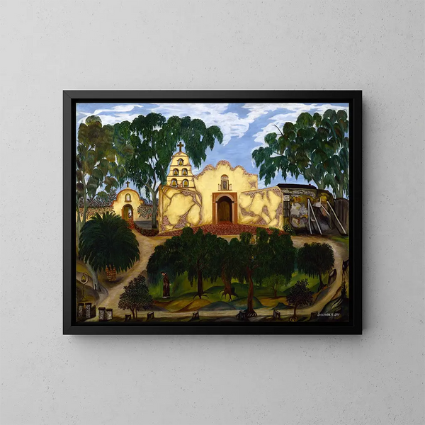 Mission de San Diego - Josephine Joy — ingelijst kunstwerk aan de muur