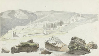Josephus Augustus Knip - Landschap en stadsgezicht bij Tivoli.webp