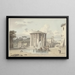 Het Tempel van Vesta in Rome - Josephus Augustus Knip — ingelijst kunstwerk aan de muur