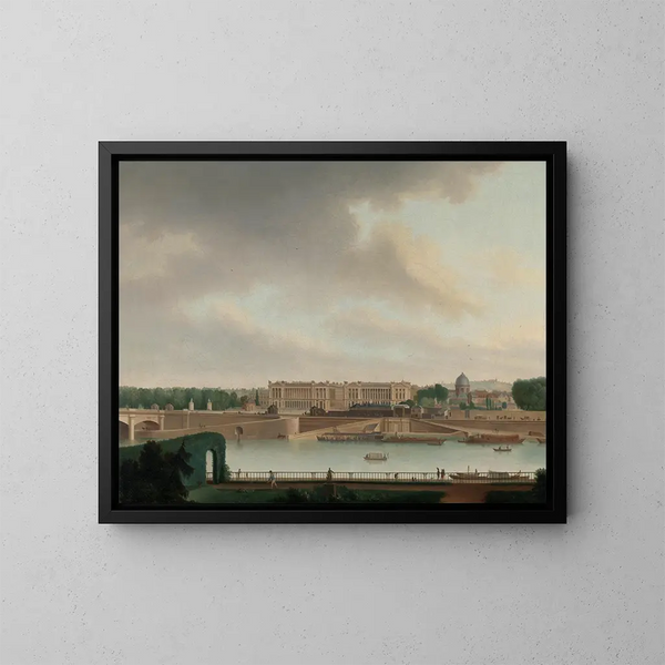 La vue de l'ambassade batave à Paris - Josephus Augustus Knip — ingelijst kunstwerk aan de muur