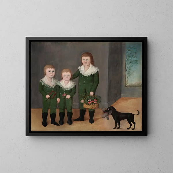 De kinderen Westwood - Joshua Johnson — ingelijst kunstwerk aan de muur