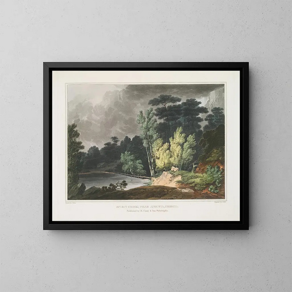 Ruisseau Spirit nabij Augusta, Georgia - Joshua Shaw — ingelijst kunstwerk aan de muur