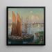 Zomer dag in de haven - Wilson Henry Irvine — ingelijst kunstwerk aan de muur