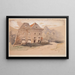 Kazimierz attic on the Vistula - Józef Brandt — framed artwork on a wall