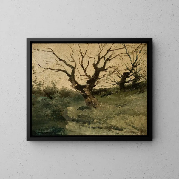 Landschap in de herfst - Józef Chełmoński — ingelijst kunstwerk aan de muur