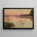 Lac au crépuscule - Józef Chełmoński — ingelijst kunstwerk aan de muur