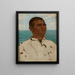 Man tegen de zee, Soedanees - Jozef Chelmonski — ingelijst kunstwerk aan de muur