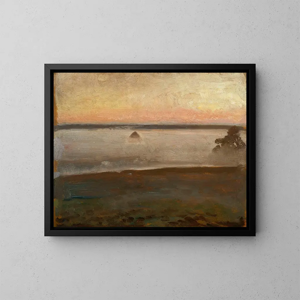 Ochtendmist - Józef Chełmoński — ingelijst kunstwerk aan de muur