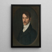 Portrait Painting of N Zgolay - Józef Czauczik — framed artwork on a wall