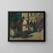 Aumône - Jozef Hanula — ingelijst kunstwerk aan de muur