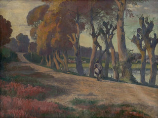 Jozef Hanula - Landscape With A Herdsman.webp