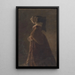 Portret van een dame met sluier - Jozef Hanula — ingelijst kunstwerk aan de muur