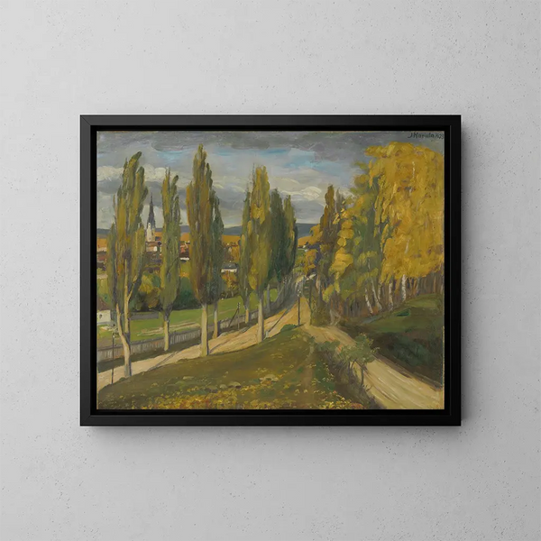 De omgeving van Spišská Nová Ves - Jozef Hanula — ingelijst kunstwerk aan de muur
