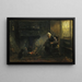 Aan de haard - Jozef Israëls — ingelijst kunstwerk aan de muur