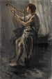 David - Jozef Israëls — weergave van het kunstwerk