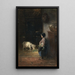 Nourrir la chèvre de compagnie - Jozef Israëls — ingelijst kunstwerk aan de muur