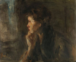 Meditatie - Jozef Israëls — weergave van het kunstwerk