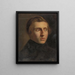 Portret van een jonge man - Jozef Israëls — ingelijst kunstwerk aan de muur