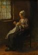 La jeune couturière - Jozef Israëls — weergave van het kunstwerk