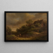 Landschap - Jozef Linnig — ingelijst kunstwerk aan de muur