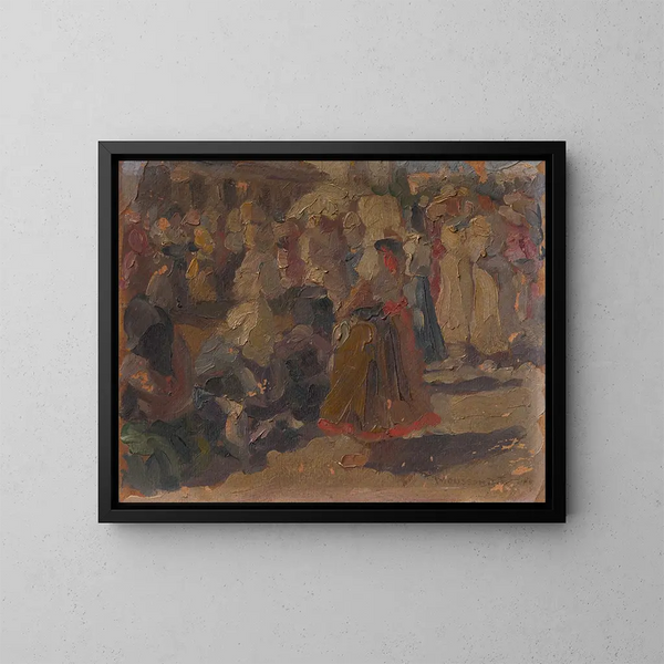 Een rechtvaardige studie - Jozef Teodor Mousson — ingelijst kunstwerk aan de muur