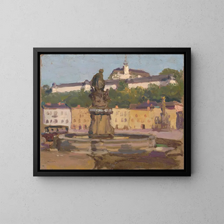 Fulnek - Jozef Teodor Mousson — ingelijst kunstwerk aan de muur