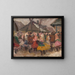 Studie van de volksfeesten - Jozef Teodor Mousson — ingelijst kunstwerk aan de muur