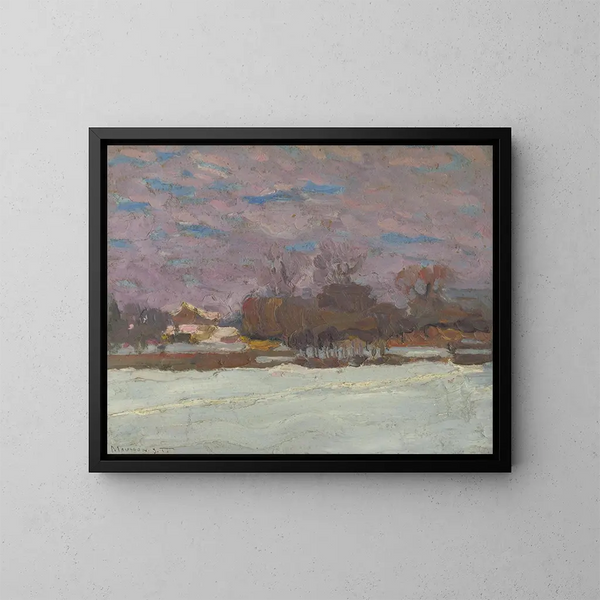 Wintertuin van de kunstenaar - Jozef Teodor Mousson — ingelijst kunstwerk aan de muur