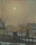 L'hiver au village - Jozef Teodor Mousson — weergave van het kunstwerk