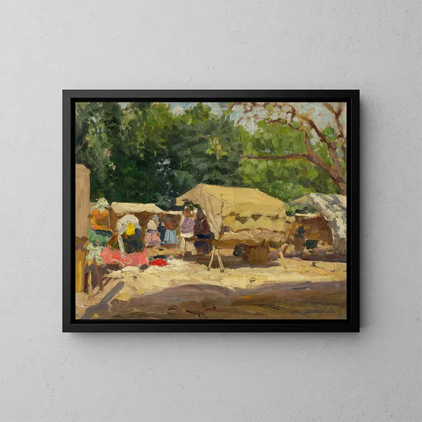 iatre - Jozef Teodor Mousson — ingelijst kunstwerk aan de muur