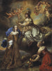 Allegorie van Éléonore Hedwige 1636-1715 gekroond door Minerva - Jürgen Ovens — weergave van het kunstwerk