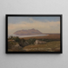 Mont Circé gezien vanuit de wijk Terracina - Jørgen Sonne — ingelijst kunstwerk aan de muur