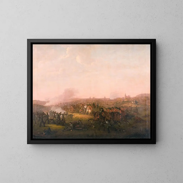 De Slag bij Sehested - Jørgen Sonne — ingelijst kunstwerk aan de muur
