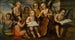 L'Enfant Jésus met muzikale engelen - Juan Correa — weergave van het kunstwerk