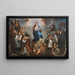 L'Onbevlekte Ontvangenis met jezuïeten - Juan Francisco de Aguilera — ingelijst kunstwerk aan de muur