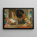 In het harem - Juan Giménez Martín — ingelijst kunstwerk aan de muur