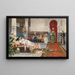Bezoek aan het harem - Juan Giménez Martín — ingelijst kunstwerk aan de muur