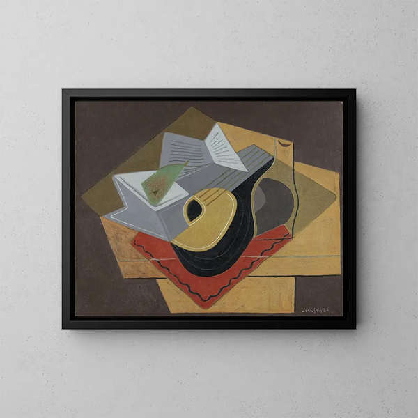 La Mandoline noire - Juan Gris — ingelijst kunstwerk aan de muur