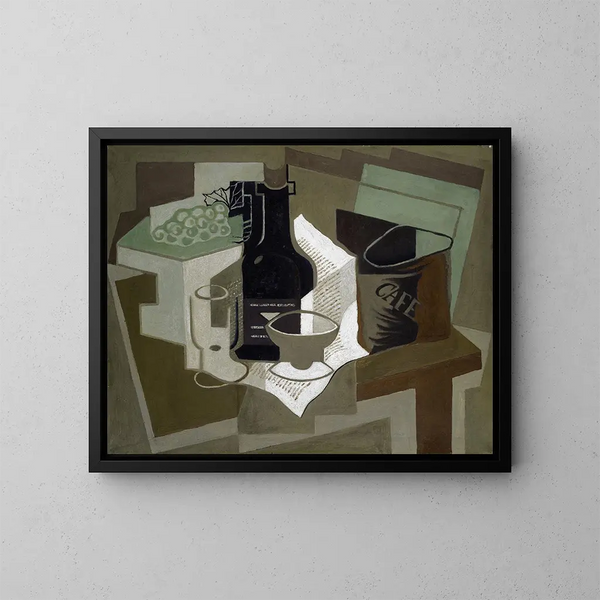 Het koffiezakje - Juan Gris — ingelijst kunstwerk aan de muur