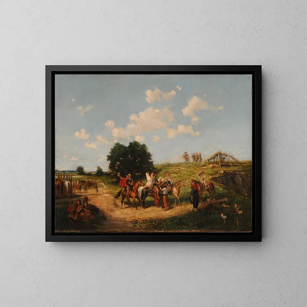 Weg naar - Juan León Pallière — ingelijst kunstwerk aan de muur