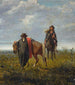 De twee poncho's - Juan Manuel Blanes — weergave van het kunstwerk
