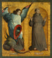 Saints Michael and Francis - Juan de Flandes — artwork view