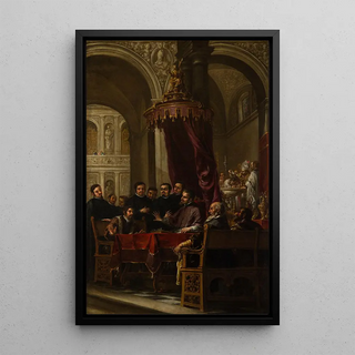 Juan de Valds Leal - The Conversion and Baptism of St Augustine by St Ambrose.webp