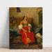 Reproductie van het schilderij Juifse Schilderij van Tanger in Kostuum van Appartement - Eugène Delacroix