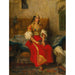 Reproductie van het schilderij Juifse Schilderij van Tanger in Kostuum van Appartement - Eugène Delacroix
