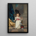 Portrait painting of Thérèse Girard at the age of three - Jules-Adolphe Goupil — framed artwork on a wall
