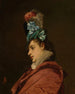 Woman wearing a hat with a blue ribbon - Jules-Adolphe Goupil — artwork view