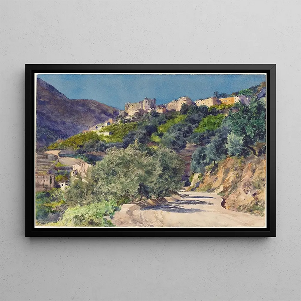 JulesFerdinand Jacquemart - SunDrenched Hills near Menton.webp
