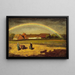 L'Reproductie Regenboog Courrières - Jules Breton — ingelijst kunstwerk aan de muur