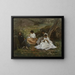 Familiebijeenkomst in Bourron-Marlotte - Jules Breton — ingelijst kunstwerk aan de muur